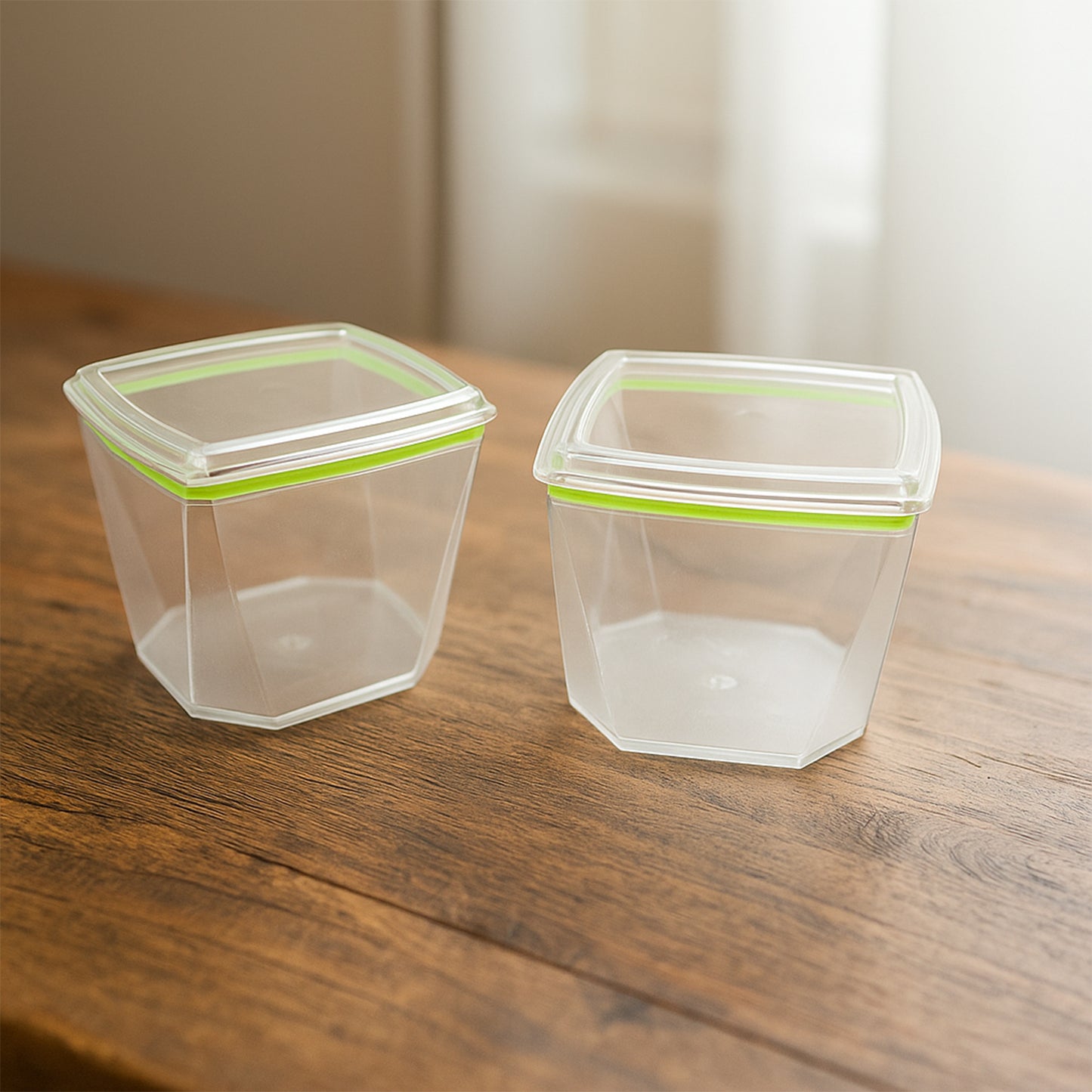 food storage containers with 500ml capacity and leak-proof lids pack of 2