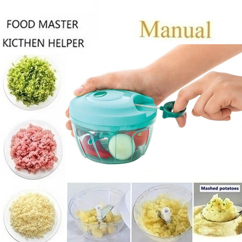 manual vegetable chopper with 550ml capacity plastic kitchen tool