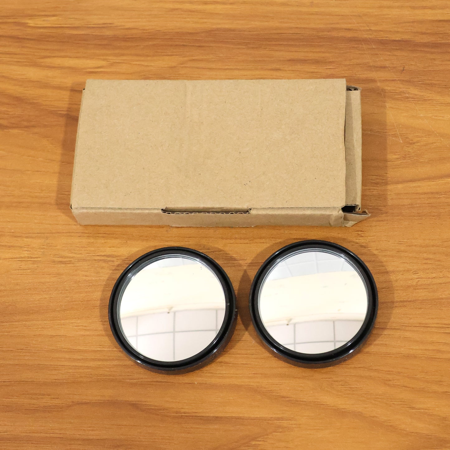stick-on convex side mirror blind spot set pack of 2 lightweight durable