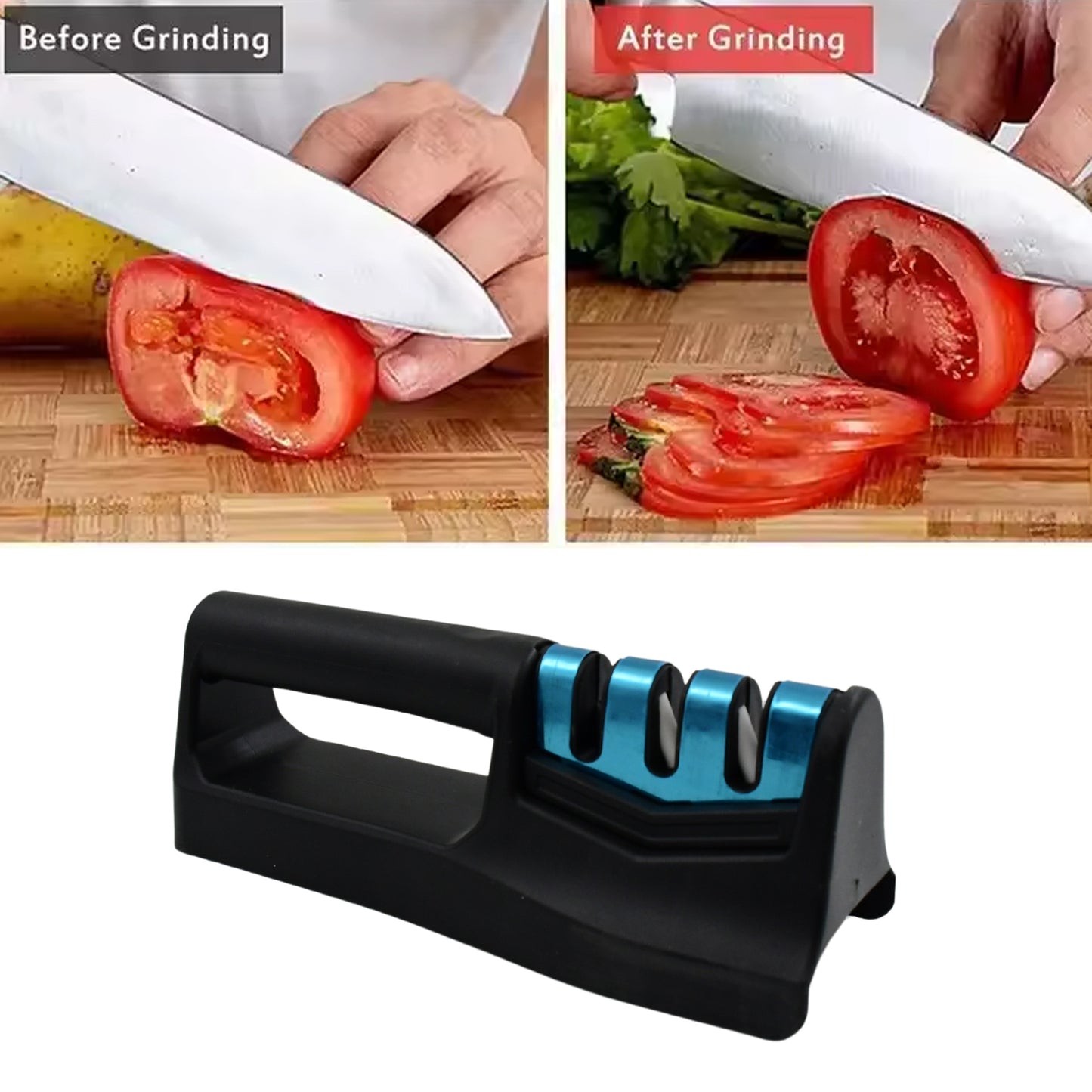 knife sharpener with vegetable chopper 18 cm for kitchen use