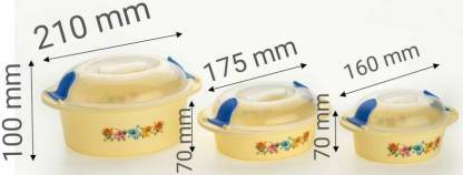 insulated plastic casserole set pack of 3