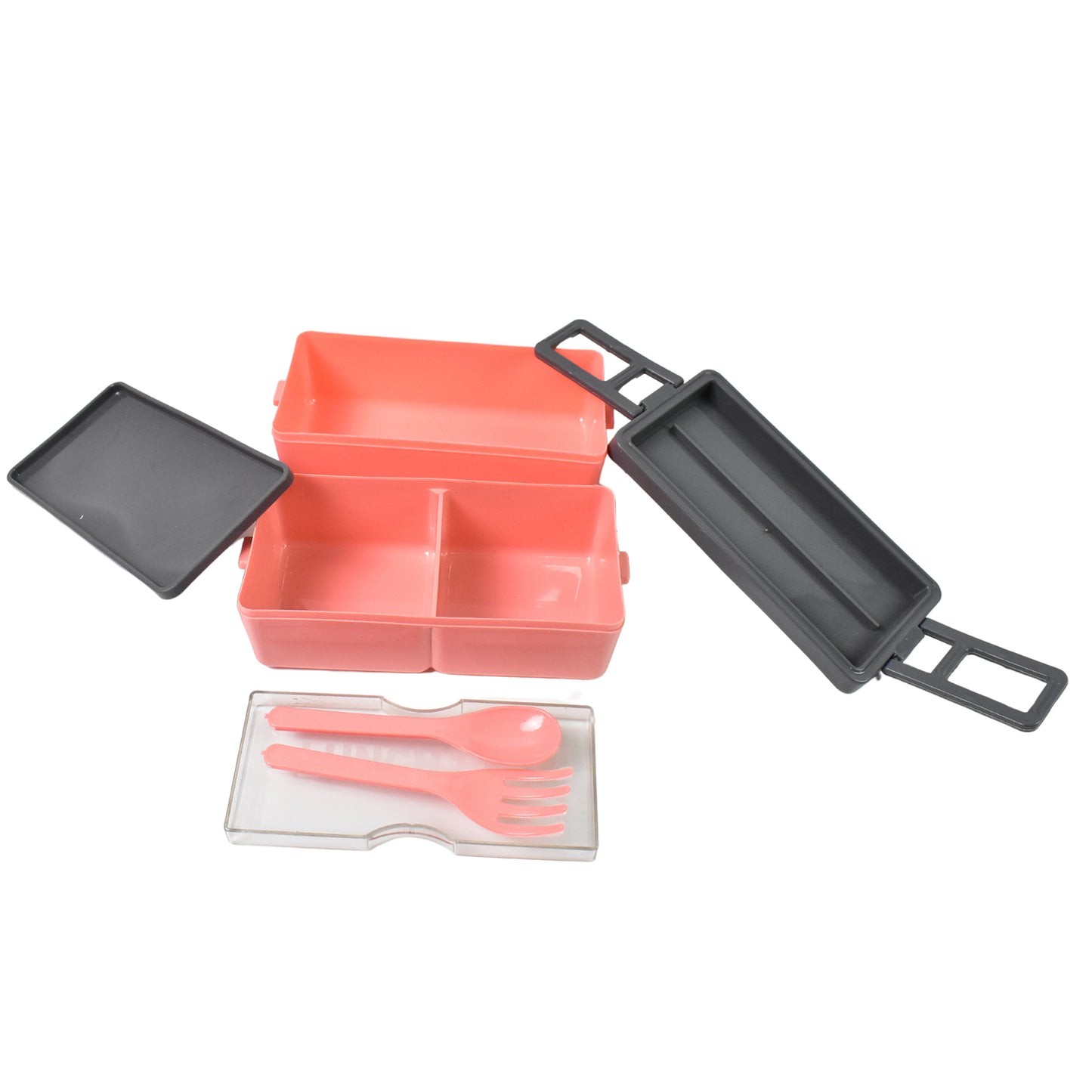 lunch box 3 compartments 20 cm x 12 cm x 9 cm for office use