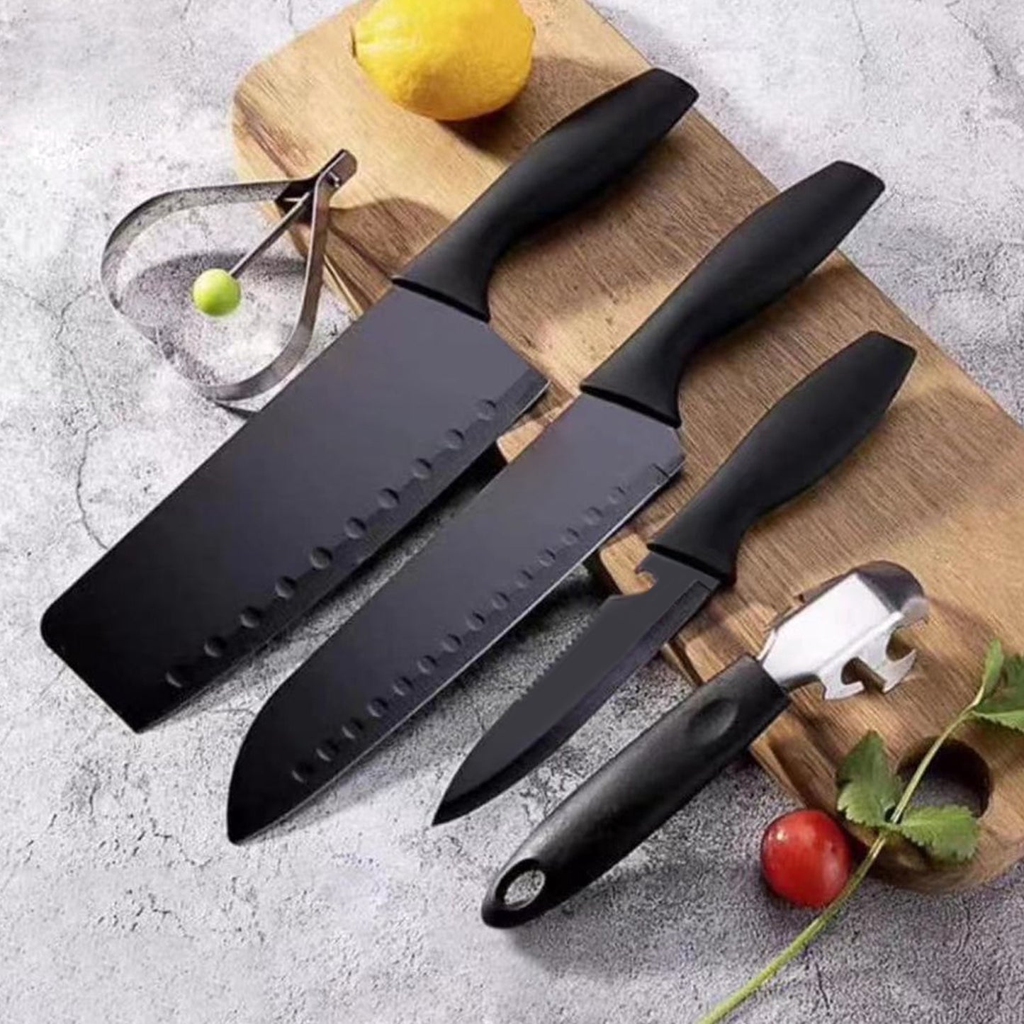 kitchen knife set stainless steel 32 cm pack of 5