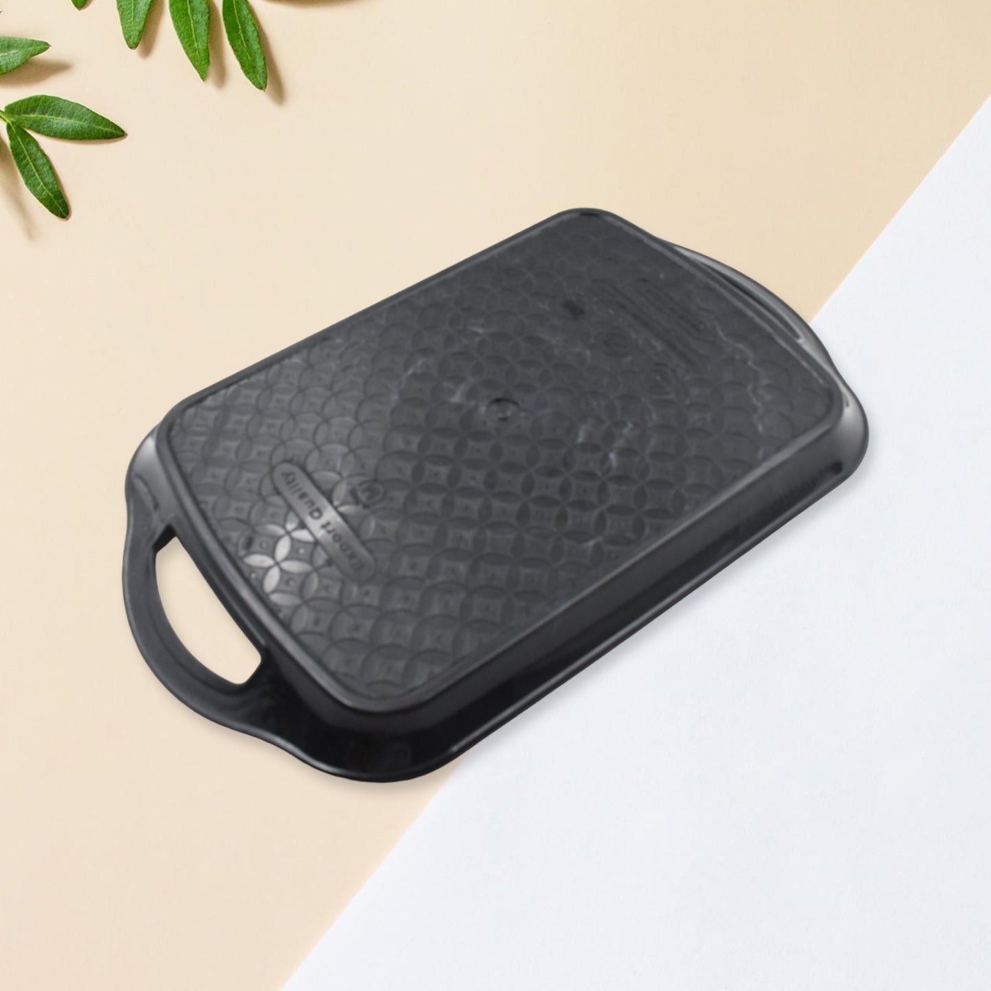 serving tray set melamine 42x27x5 cm kitchen snacks pack of 3