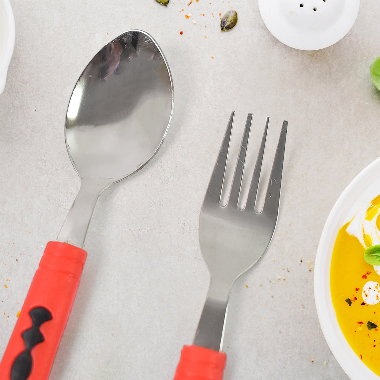 cutlery set 24-piece stainless steel and abs plastic for dining table