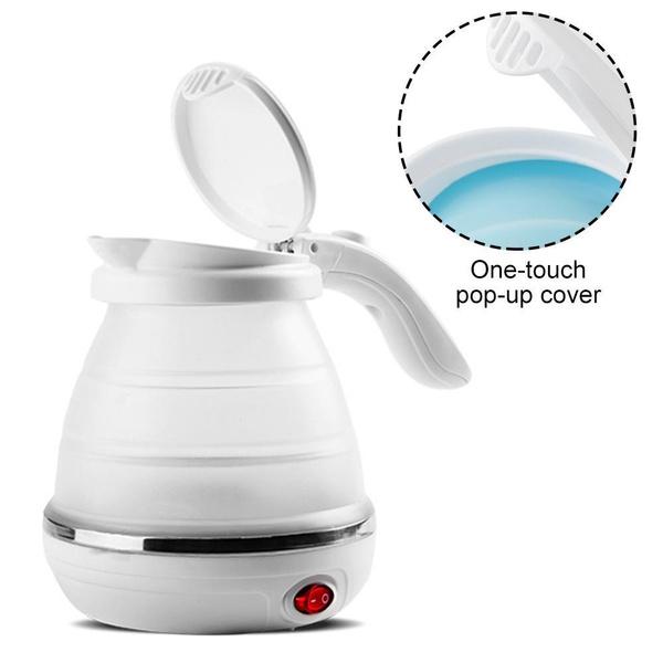 foldable silicone electric water kettle 0.6l for camping