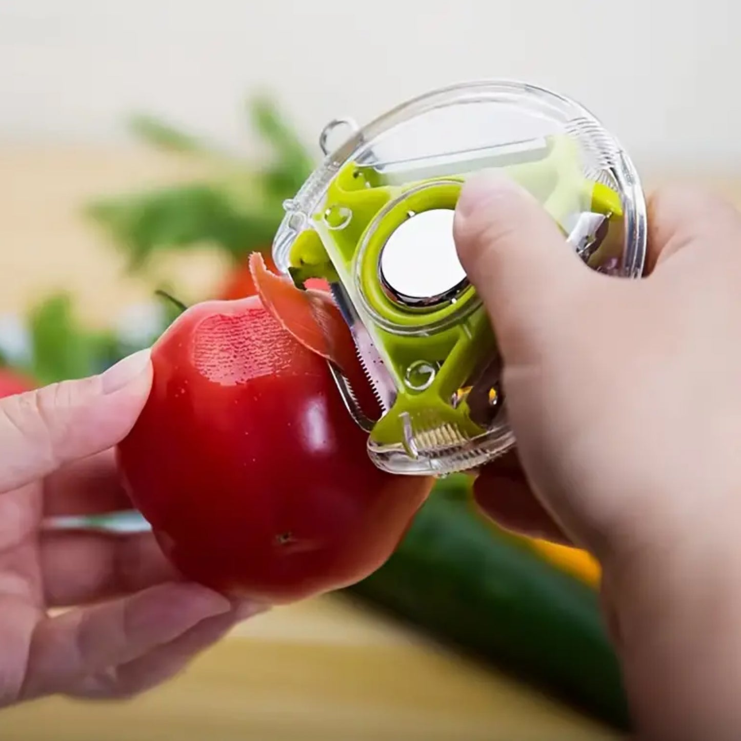 multi function rotary vegetable peeler with stainless steel blades 11 cm