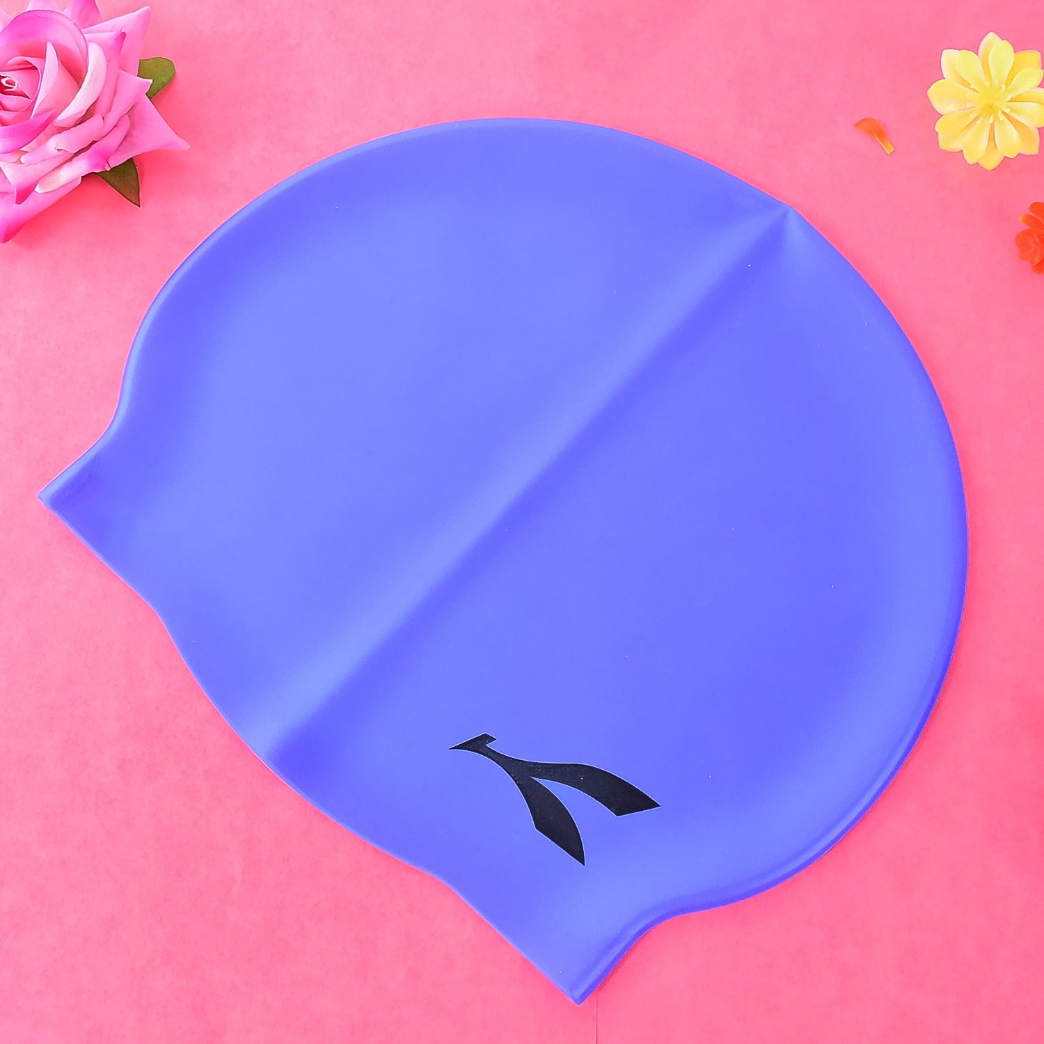 silicone swimming cap waterproof stretchable pack of 1