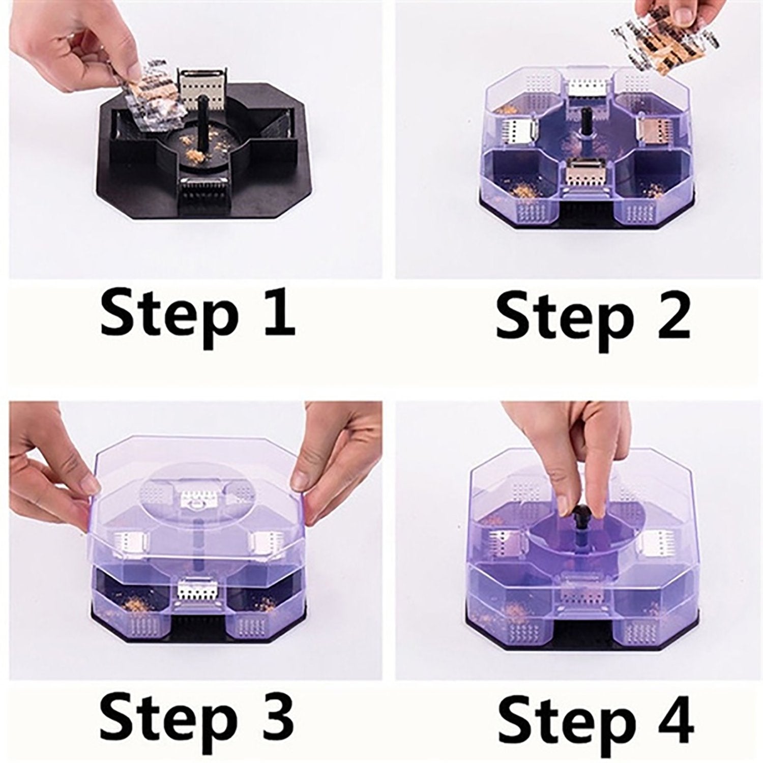 cockroach trap box 14 cm x 14 cm x 5 cm pvc material