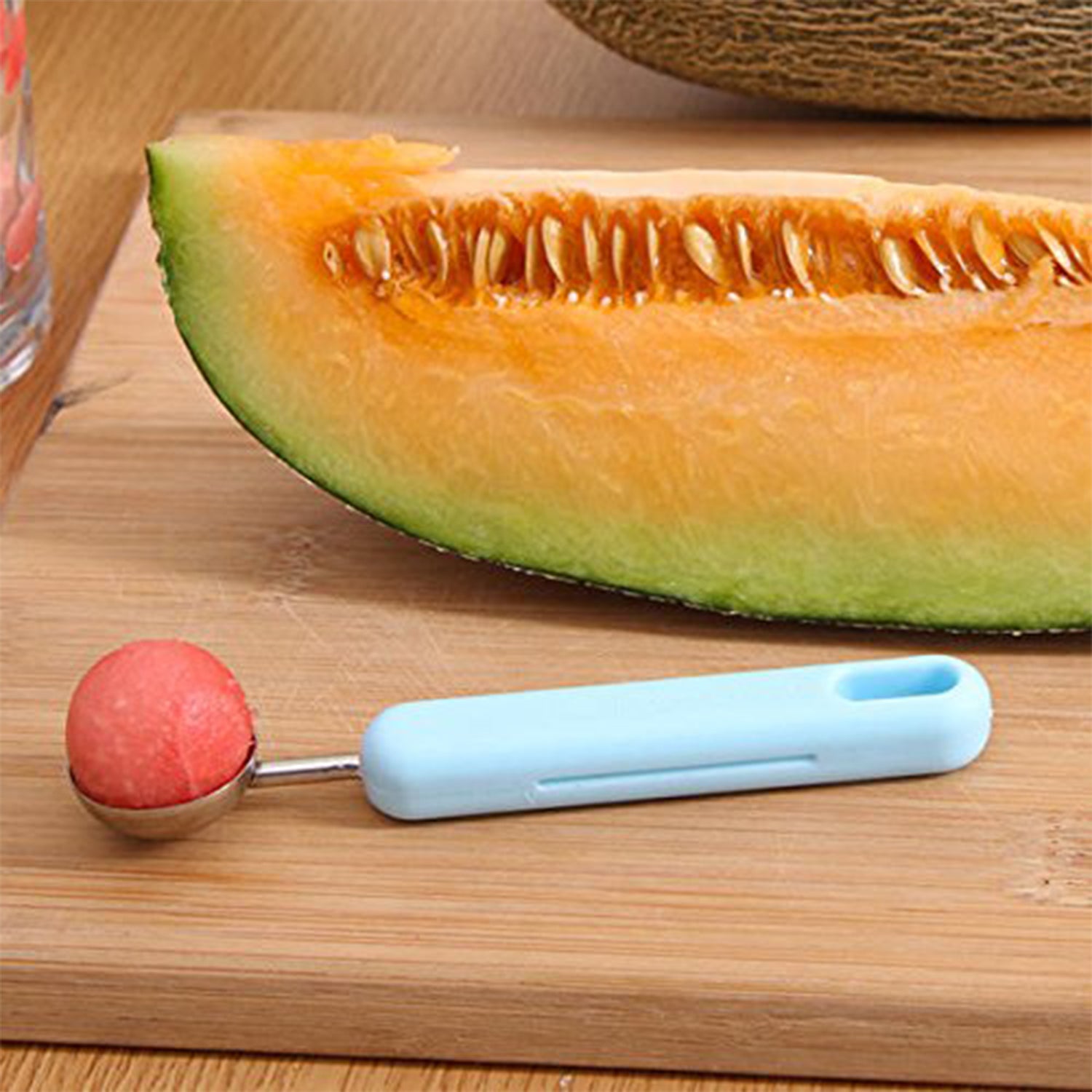 2 in 1 kitchen tool 19 cm for fruit peeling and balling