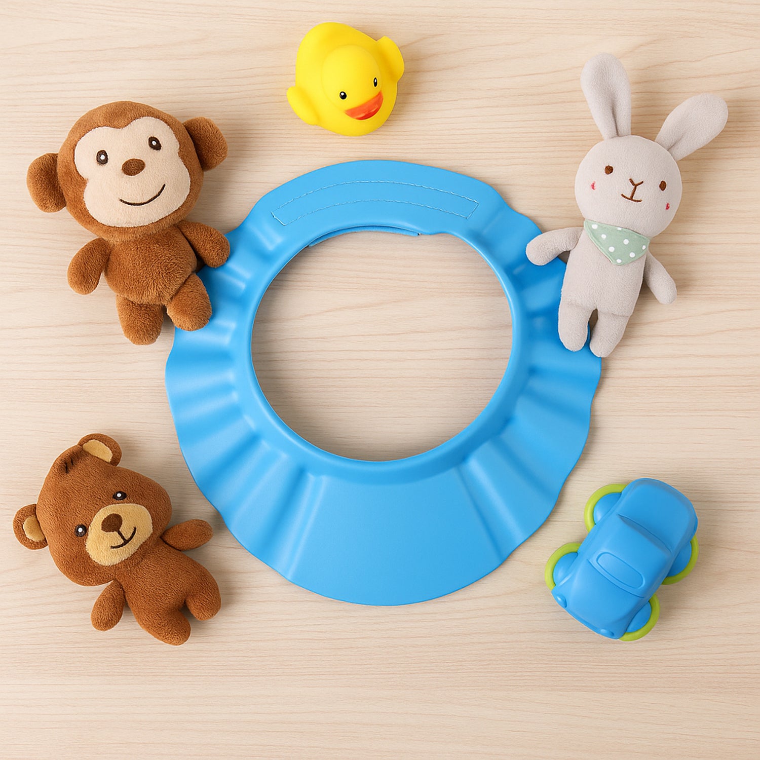 soft material adjustable baby shower cap for bathing protection pack of 1