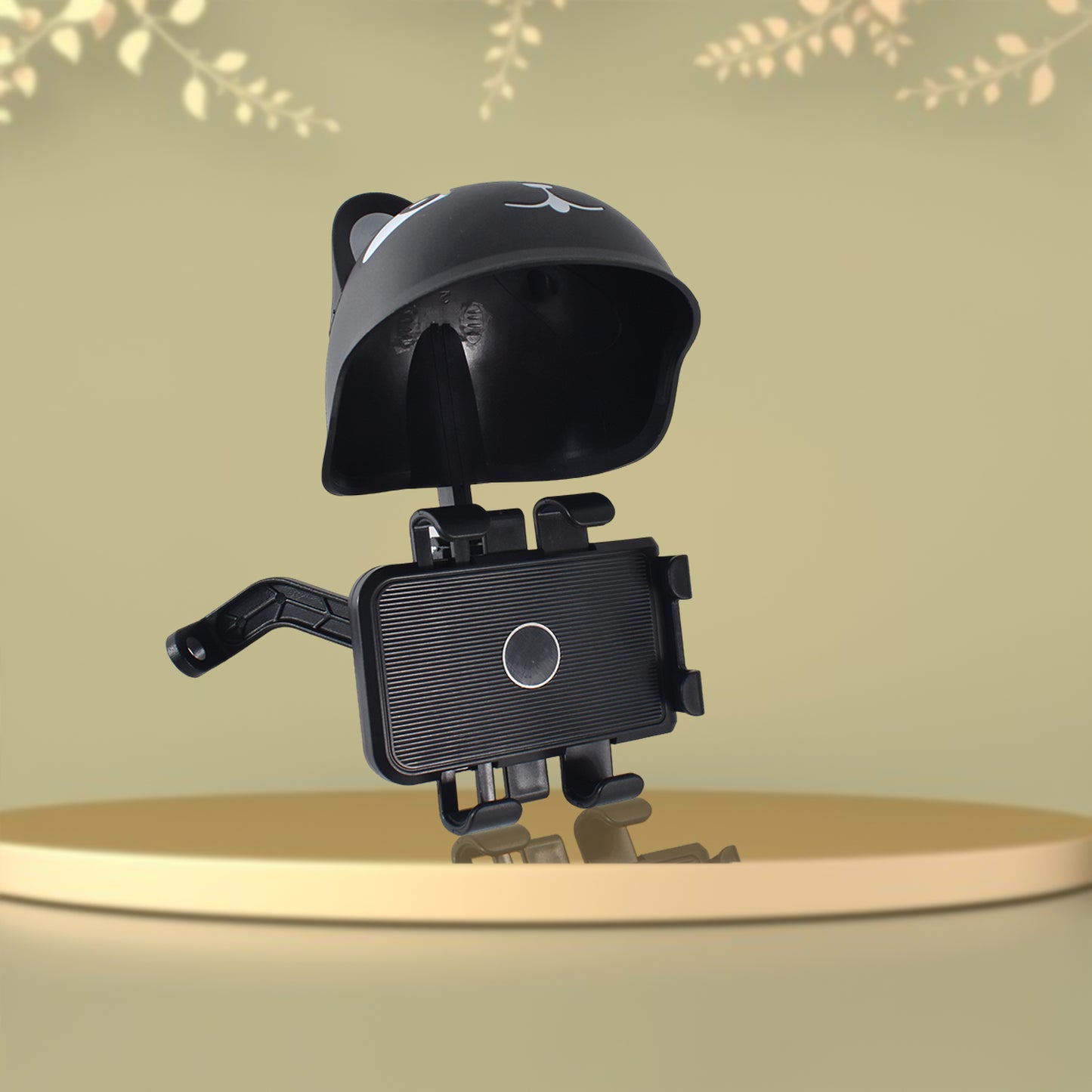 pp material sun visor for handlebar with phone holder 18x15x14 cm pack of 1