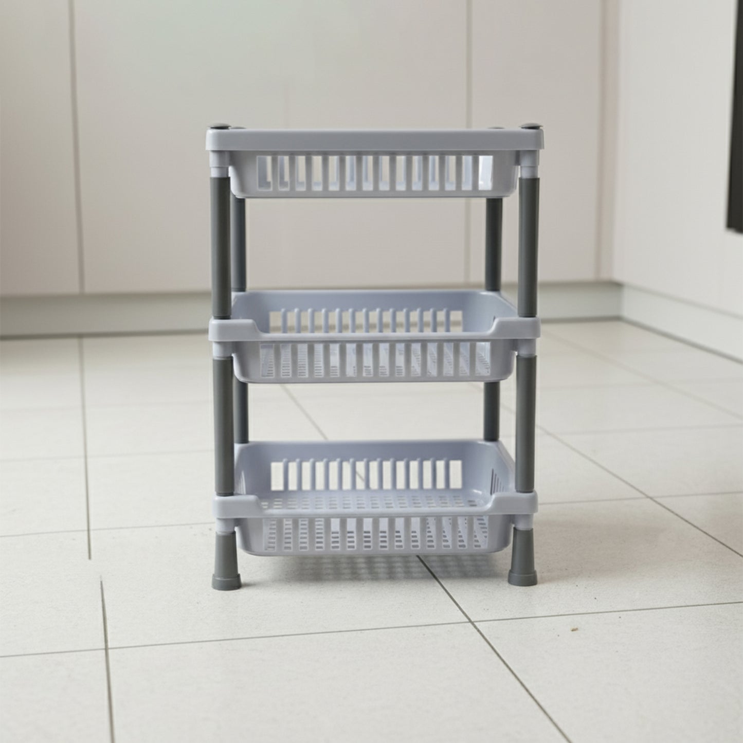 3-layer Multipurpose Kitchen Storage Basket Rack