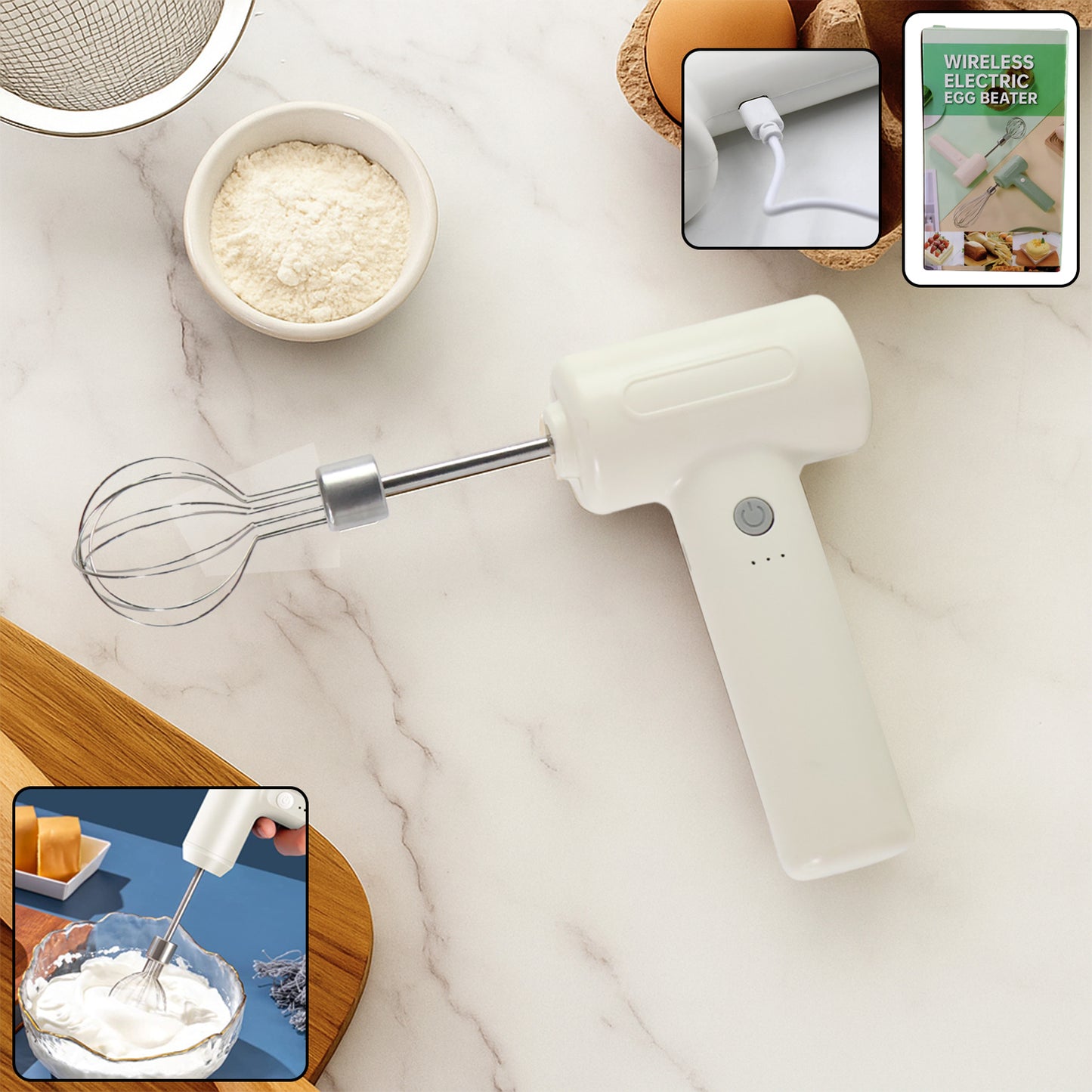 cordless electric whisk handheld 236 g
