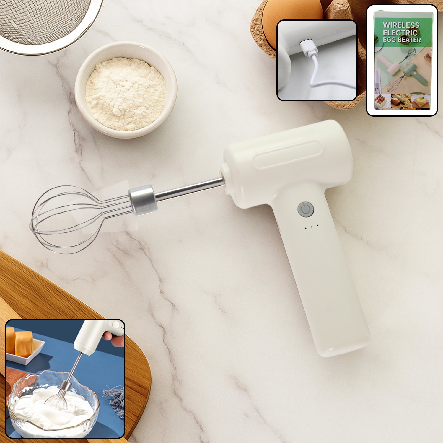 cordless electric whisk handheld 236 g