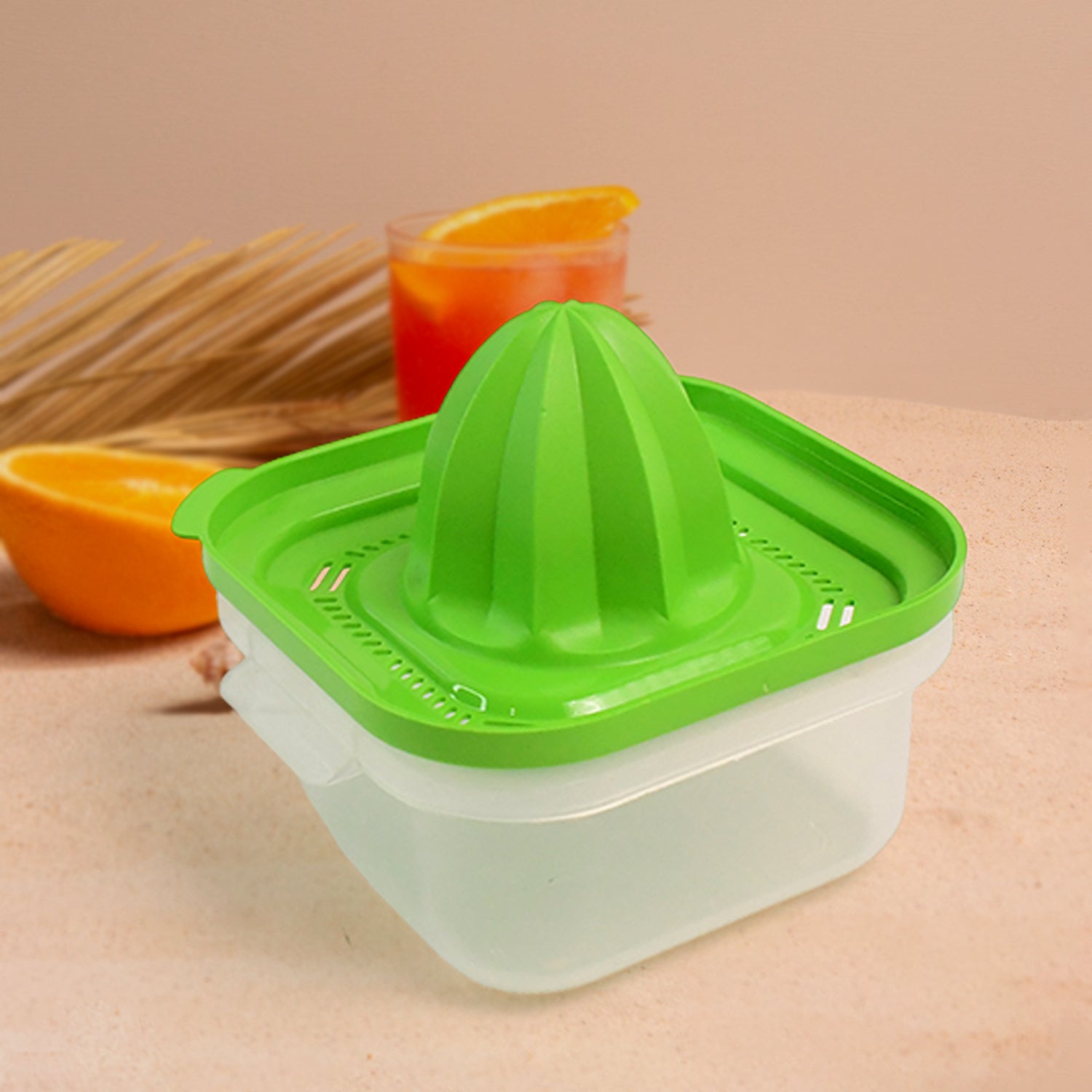 manual hand press orange juicer with BPA-free plastic