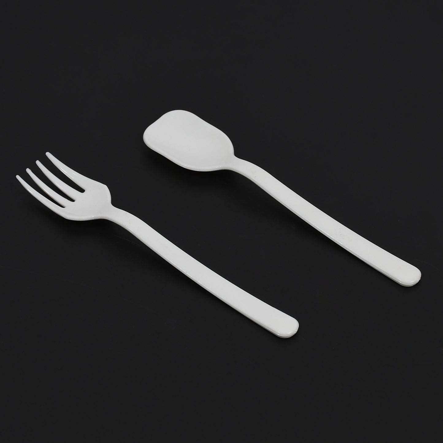 plastic forks and spoon for dining pack of 2