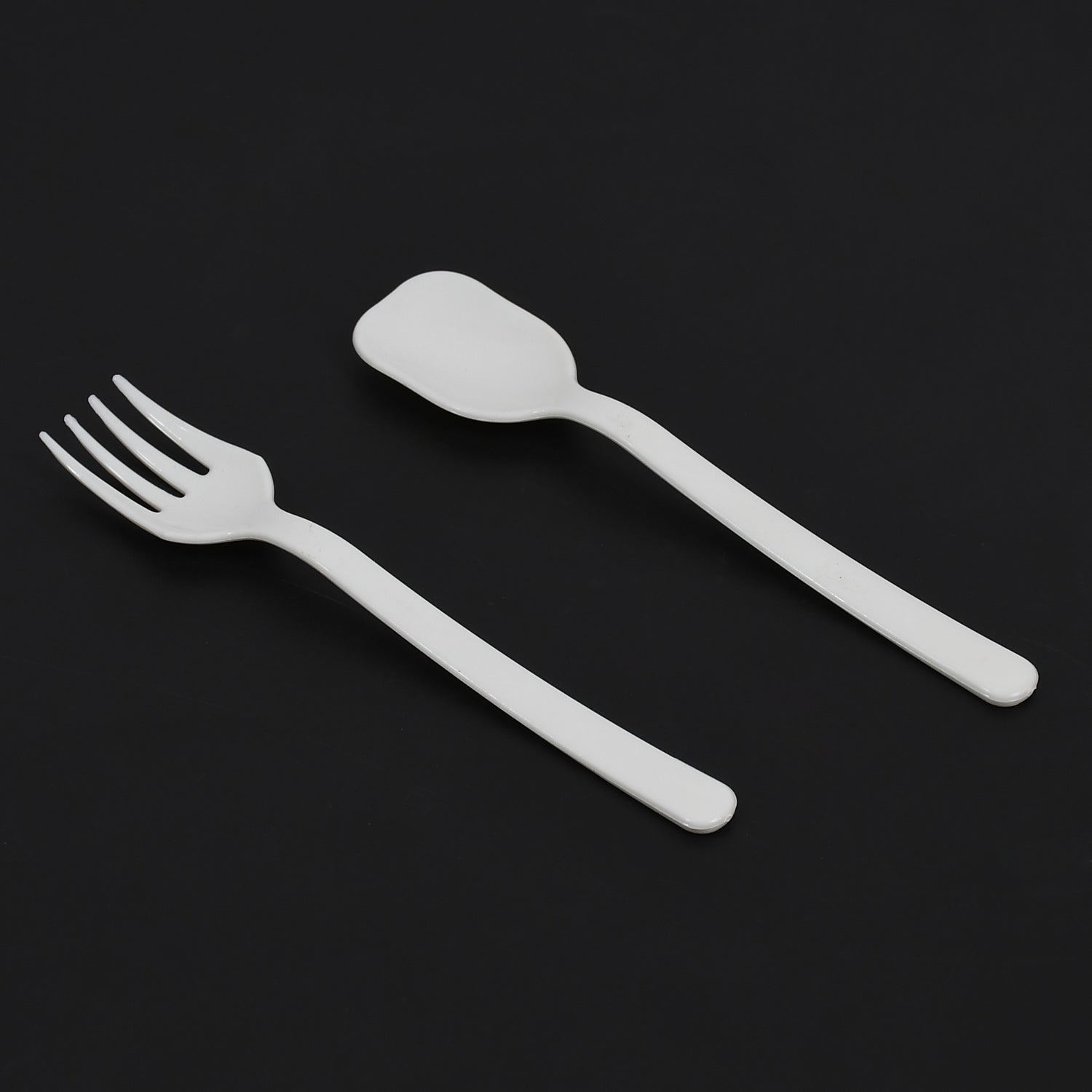 plastic forks and spoon for dining pack of 2