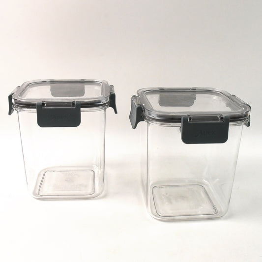 food storage containers 900 ml airtight polycarbonate pack of 2