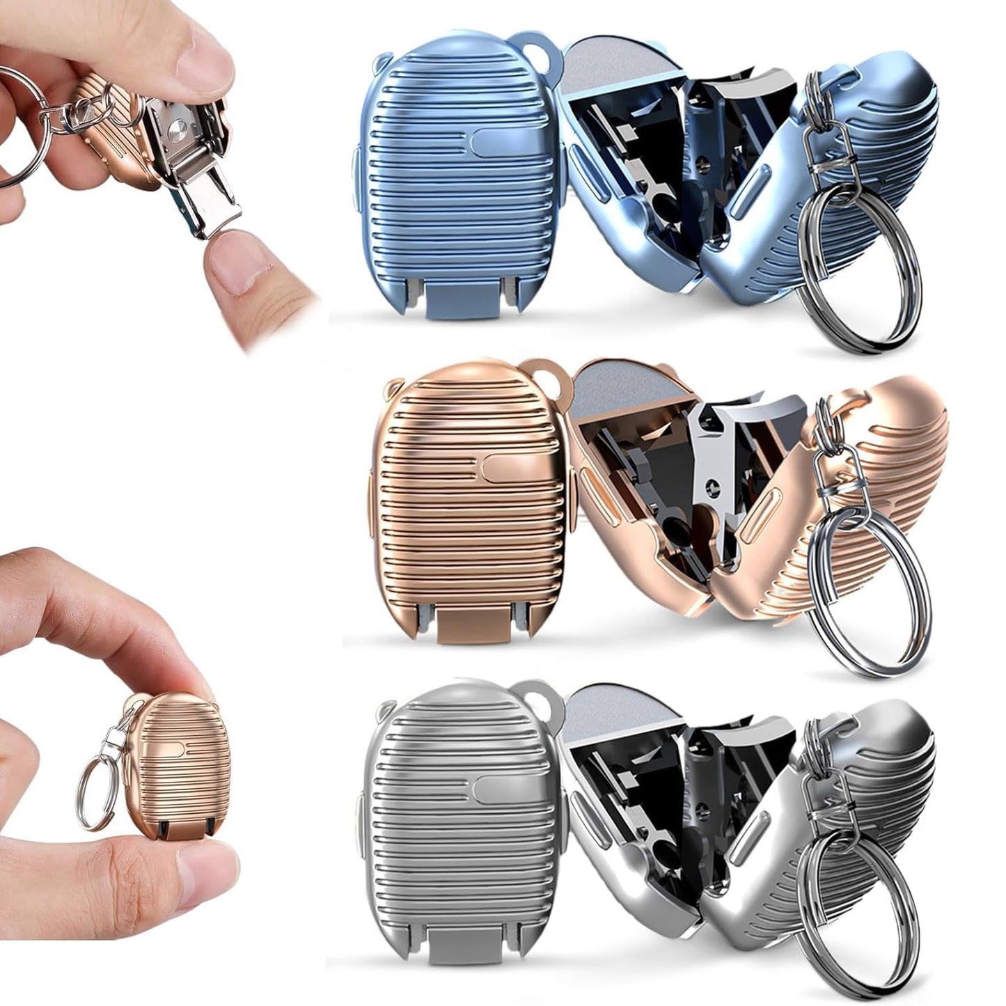 stainless steel keychain nail clipper small size pack of 1