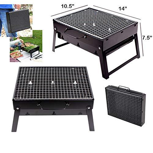 folding charcoal grill oven 35cm carbon steel
