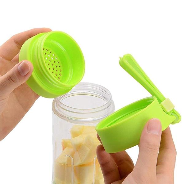 portable usb electric juicer 380ml with 6 blades for juice and protein shakes