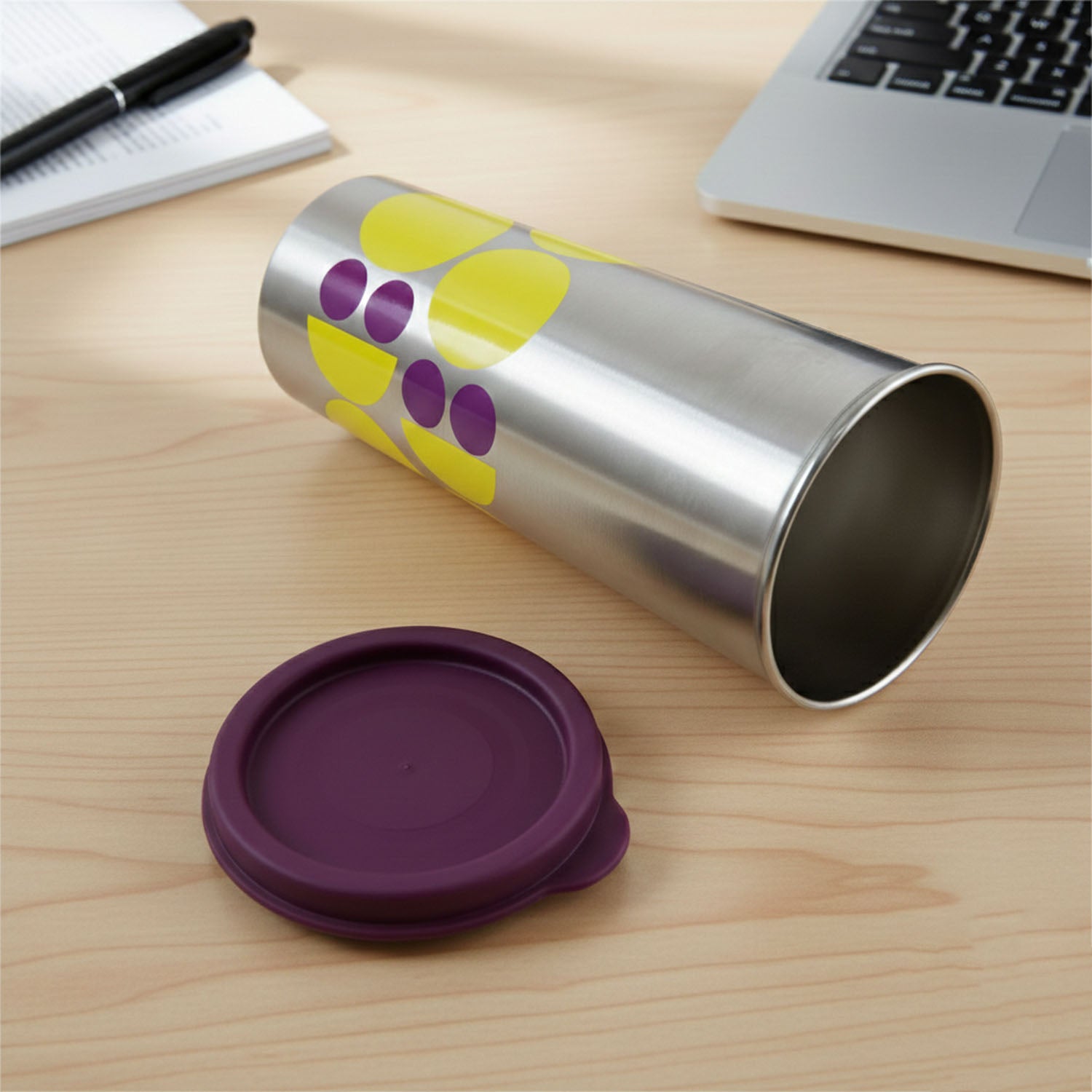 Supermom 600 Ml Stainless Steel Printed Travel Tumbler (1 Pc)