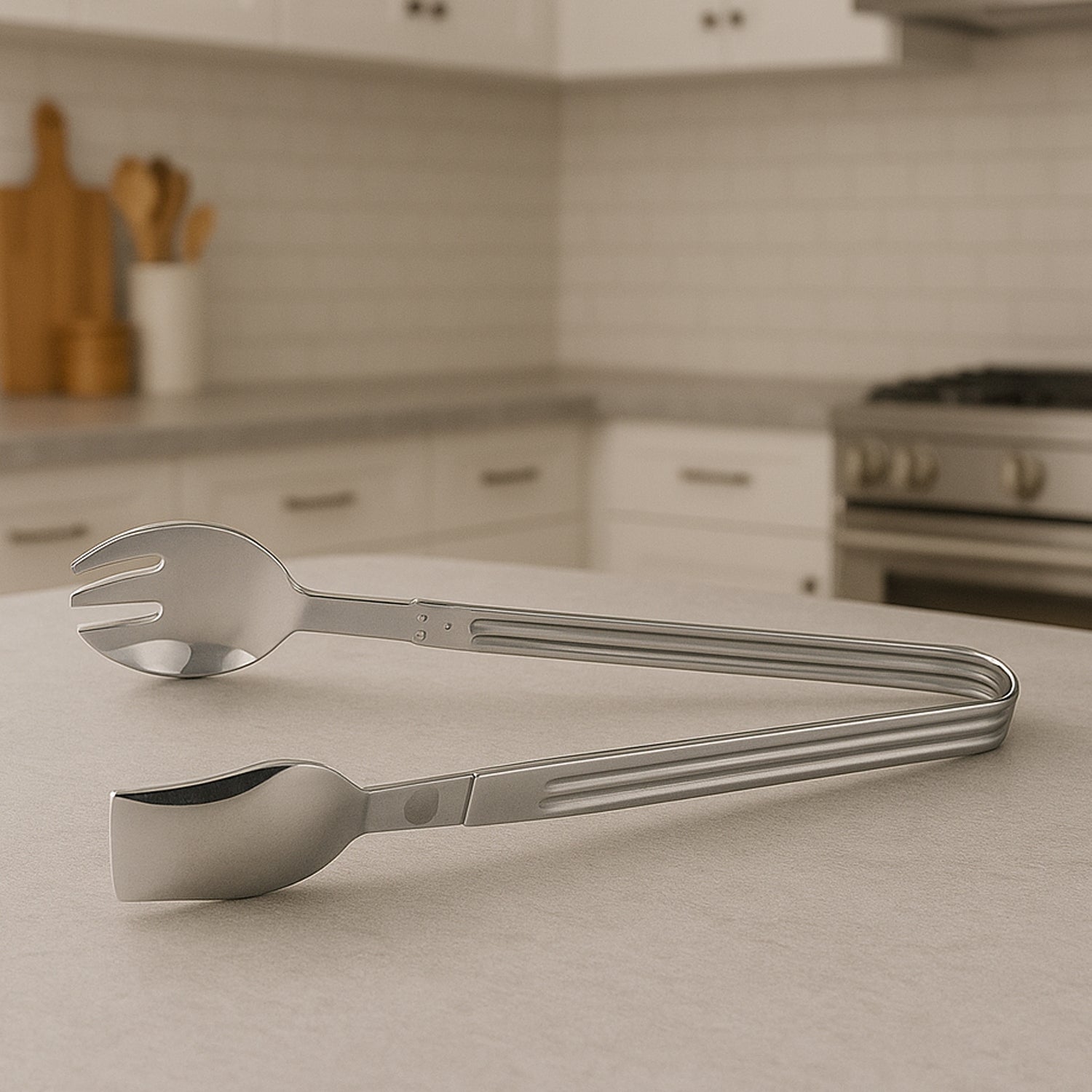 serving tong 25 cm stainless steel