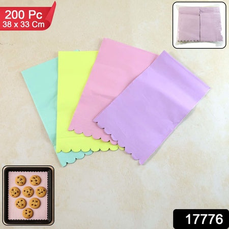 decorative baking paper sheets 38 x 33 cm multicolor pack of 200