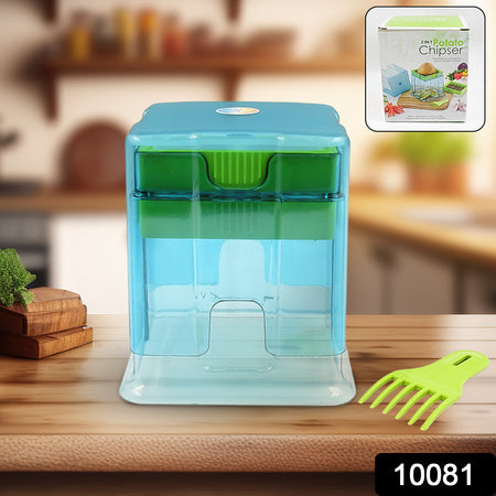 2 in 1 potato slicer plastic with two blades for kitchen use