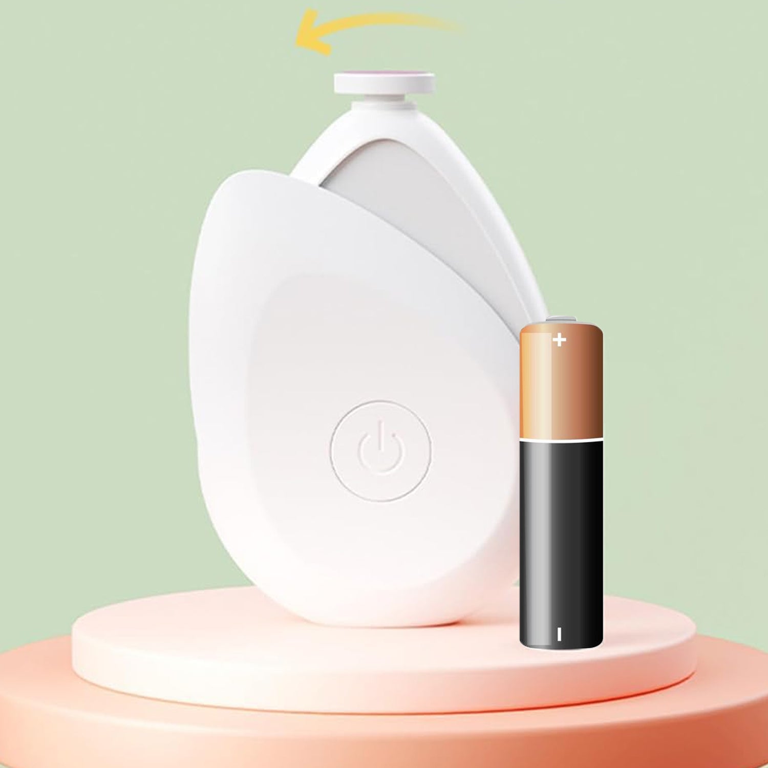 portable electric baby nails grinder with 4 grinding heads pack of 1