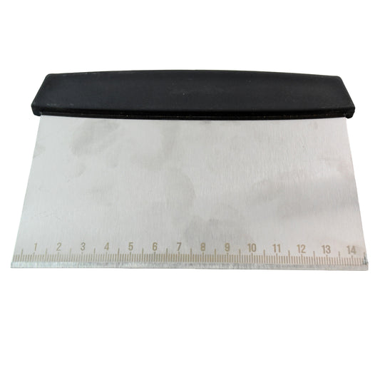 stainless steel dough scraper 17cm with non-slip handle