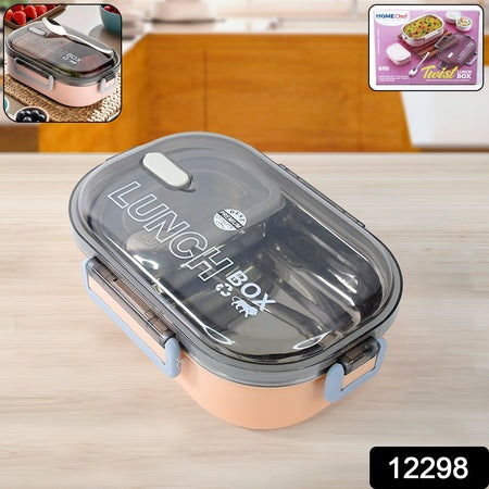 leak-proof lunch box 1200ml with stainless steel compartments