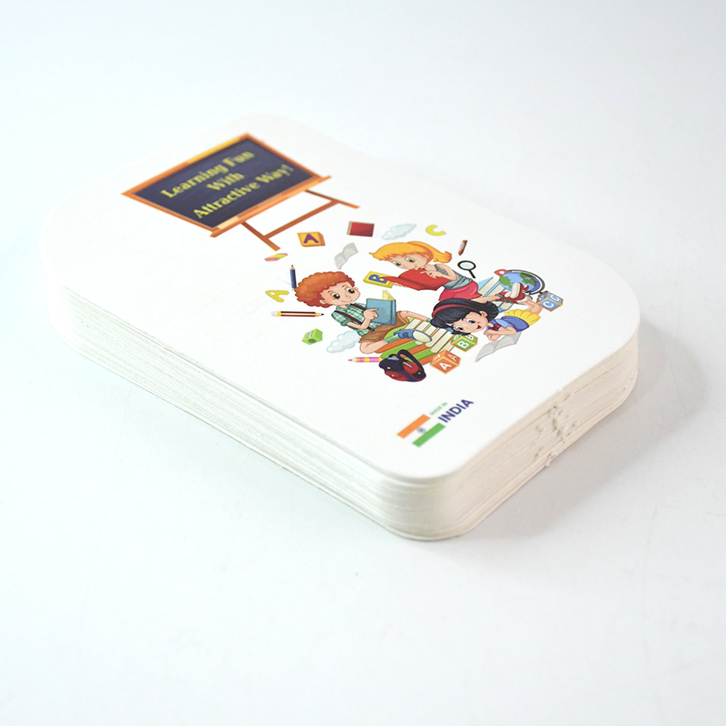 alphabet flash cards 13x10 cm laminated paperboard pack of 32