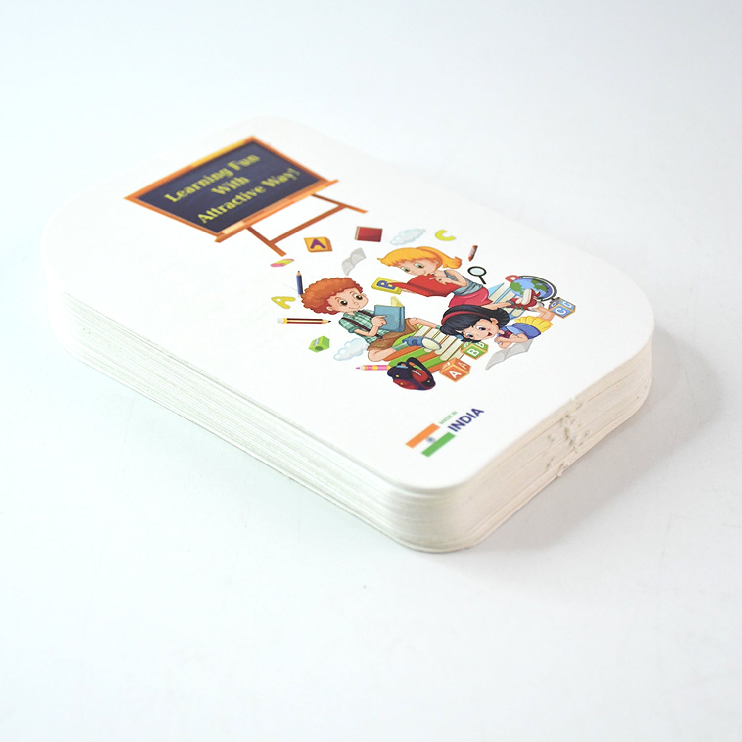 alphabet flash cards 13x10 cm laminated paperboard pack of 32