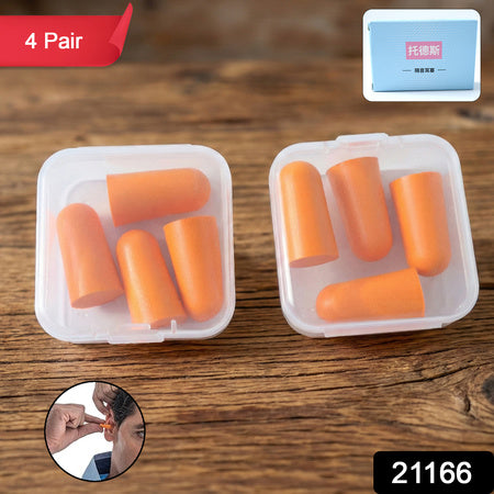 soft foam noise reduction ear plugs with storage case pack of 8