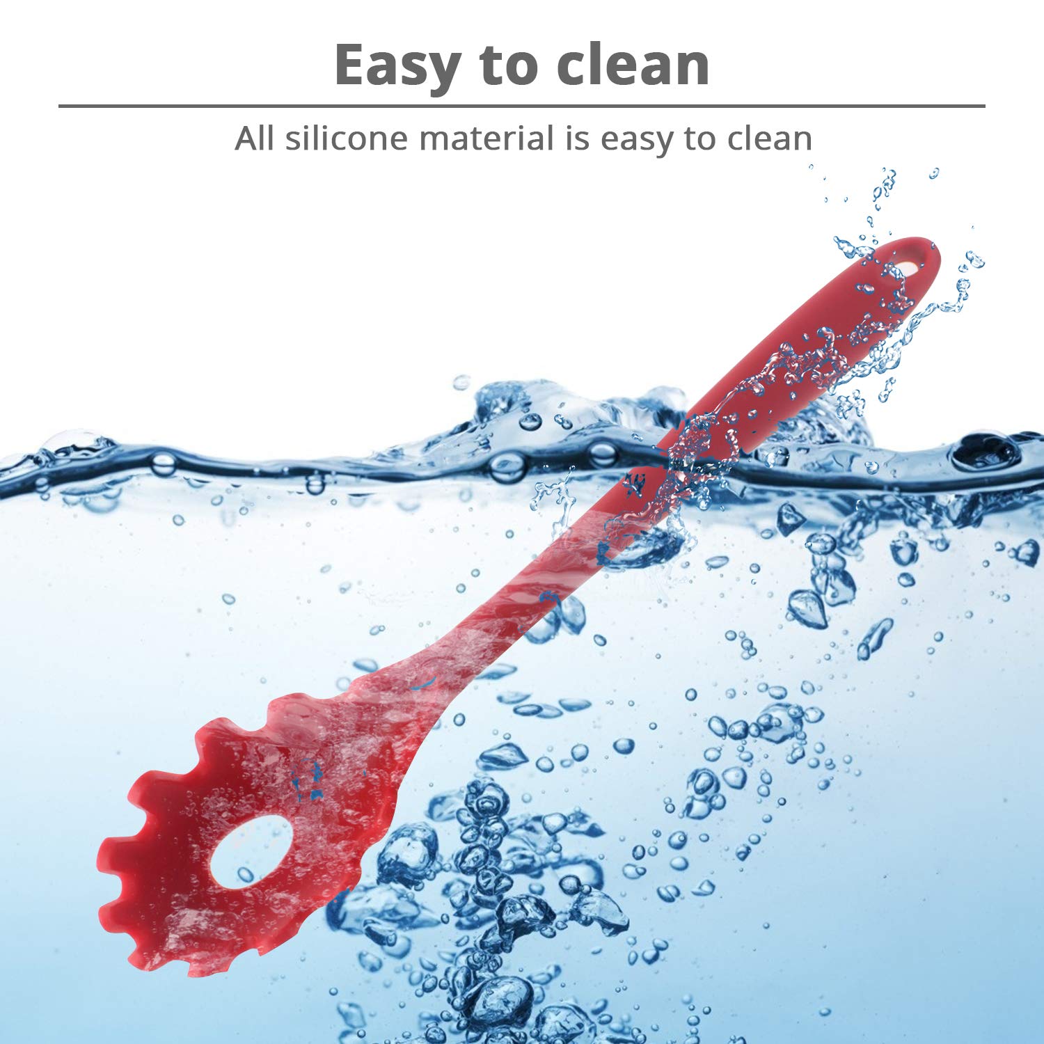 silicone pasta fork 29 cm for cooking and serving