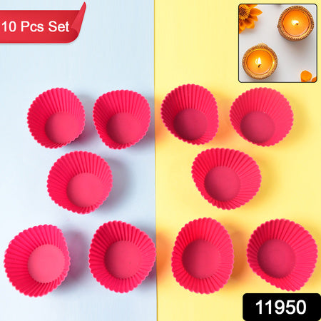 silicone cup cake mould 7x3cm pack of 10