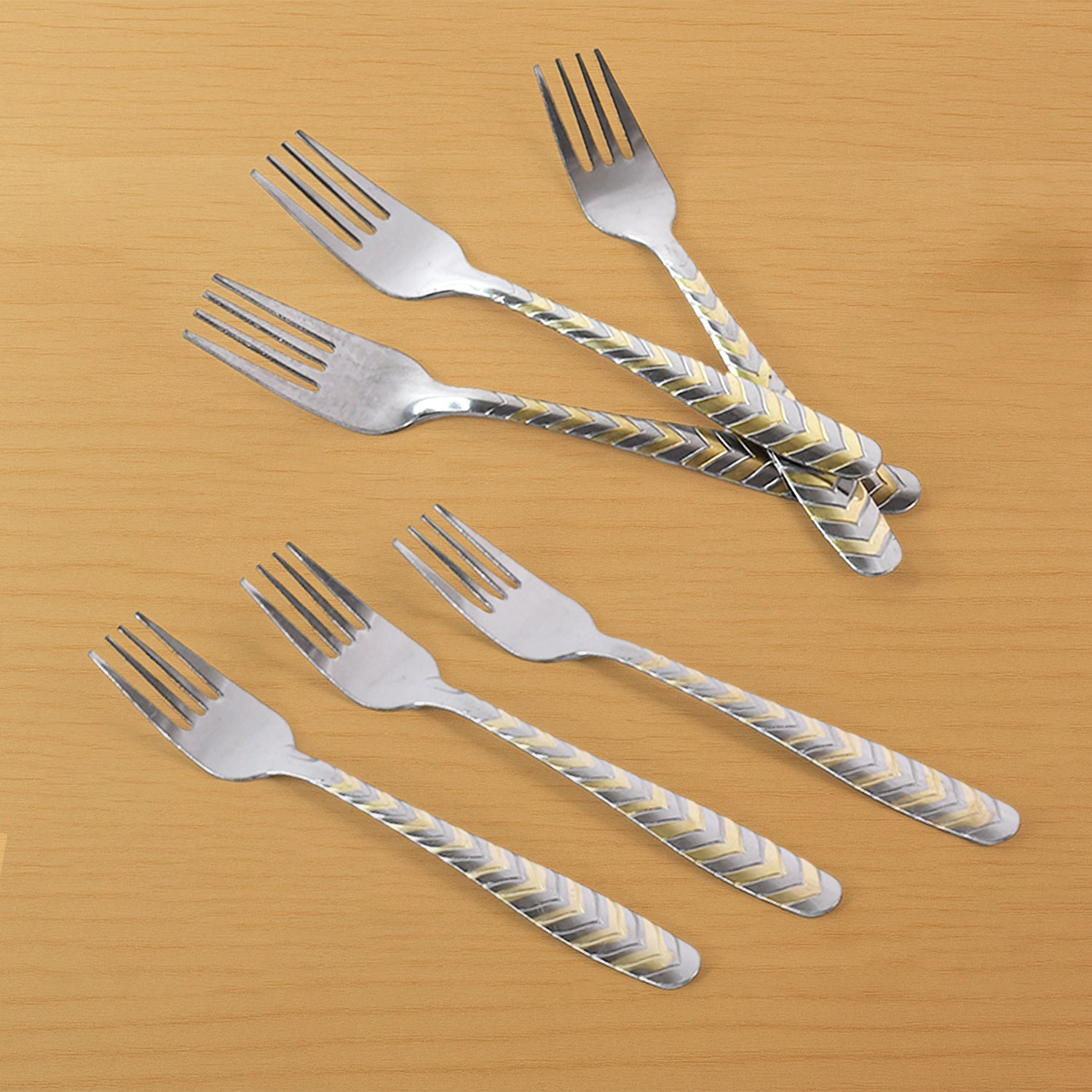 stainless steel fork set pack of 6 for dining