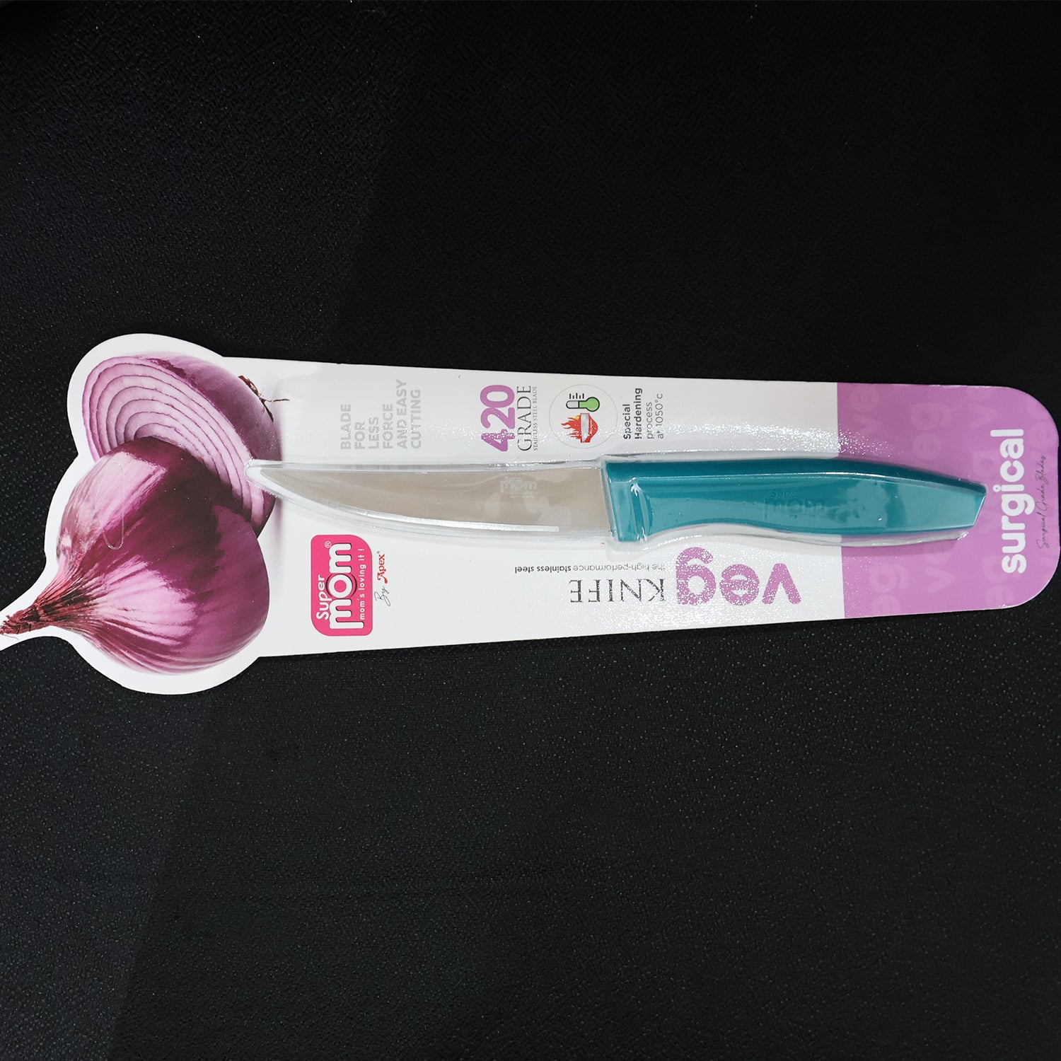 vegetable knife with stainless steel blade and ergonomic handle 31 cm