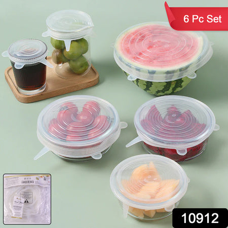 reusable stretchable food cover set pack of 6 for food storage