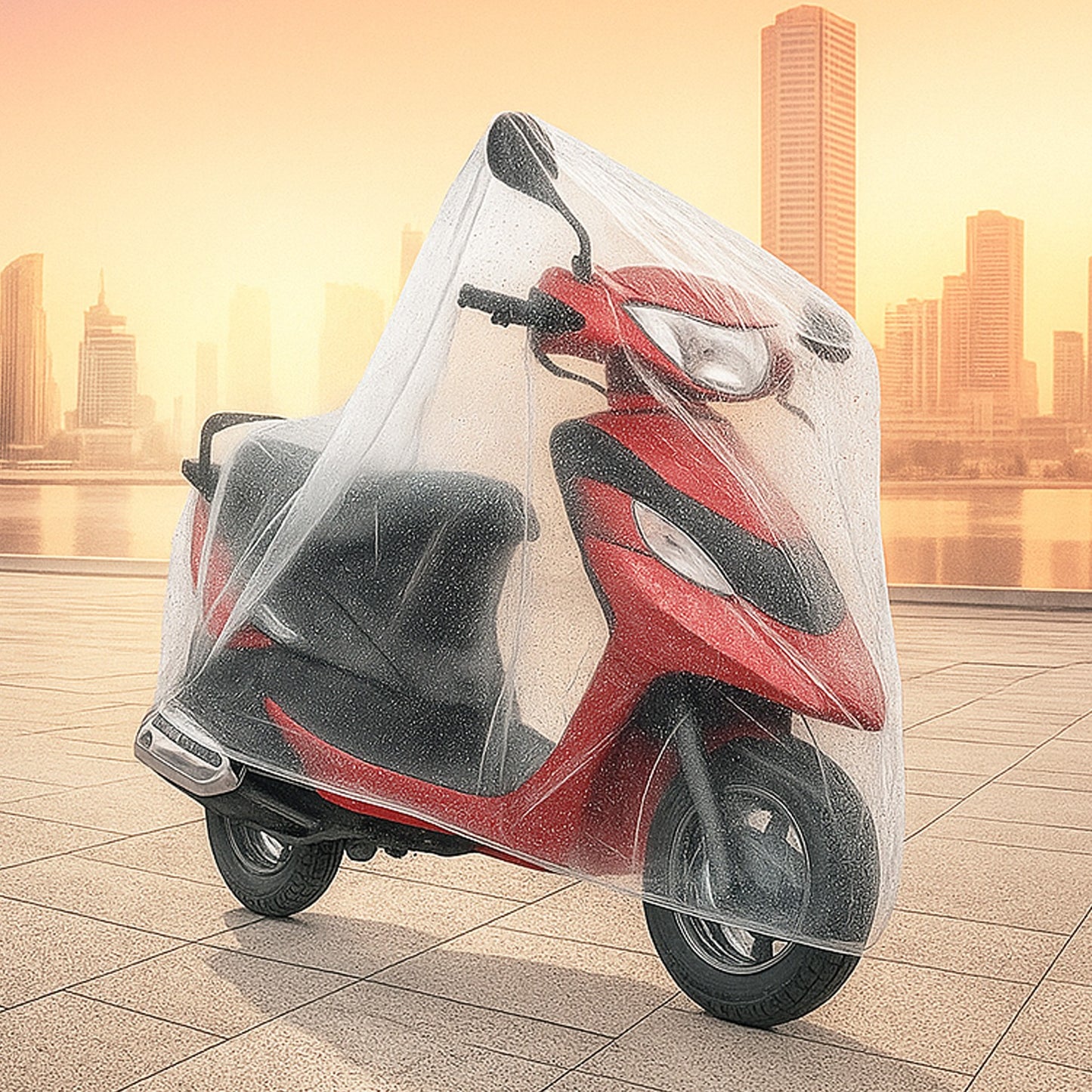 waterproof plastic disposable scooter cover small size pack of 1