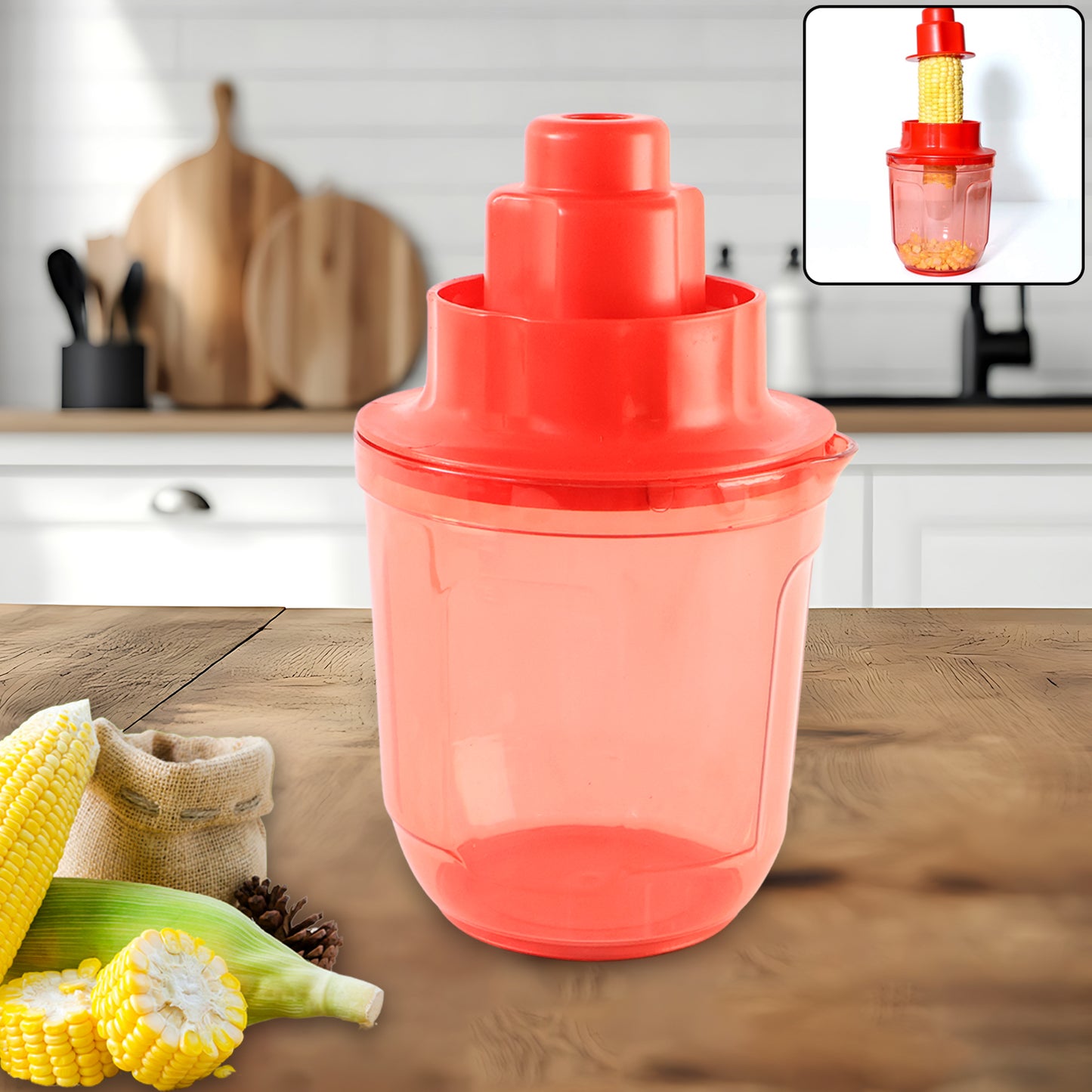 corn cutter with steel blades 12 cm for kitchen use