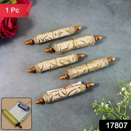 fabric and golden lace money gift envelope 15 cm pack of 1