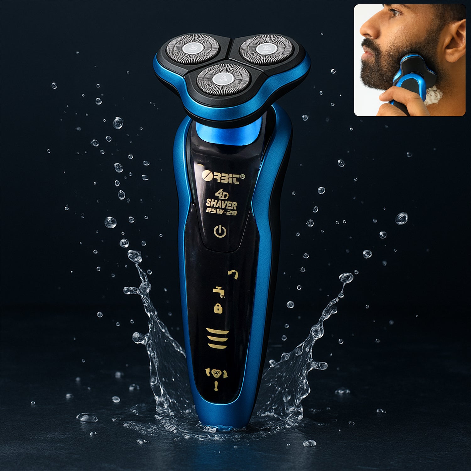 waterproof rechargeable electric shaver pack of 1