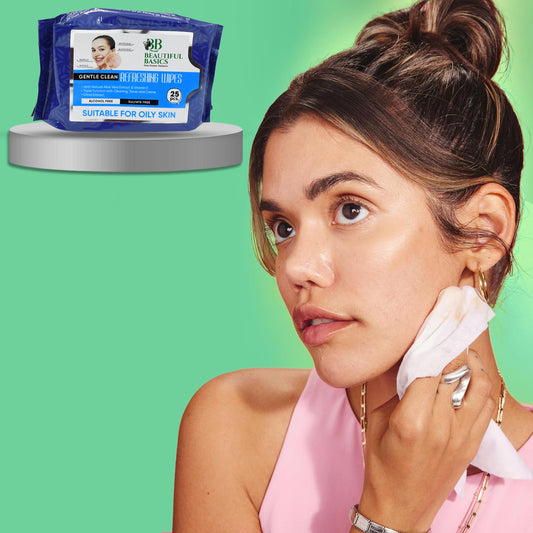 alcohol-free refreshing wet wipes for face 25 wipes pack