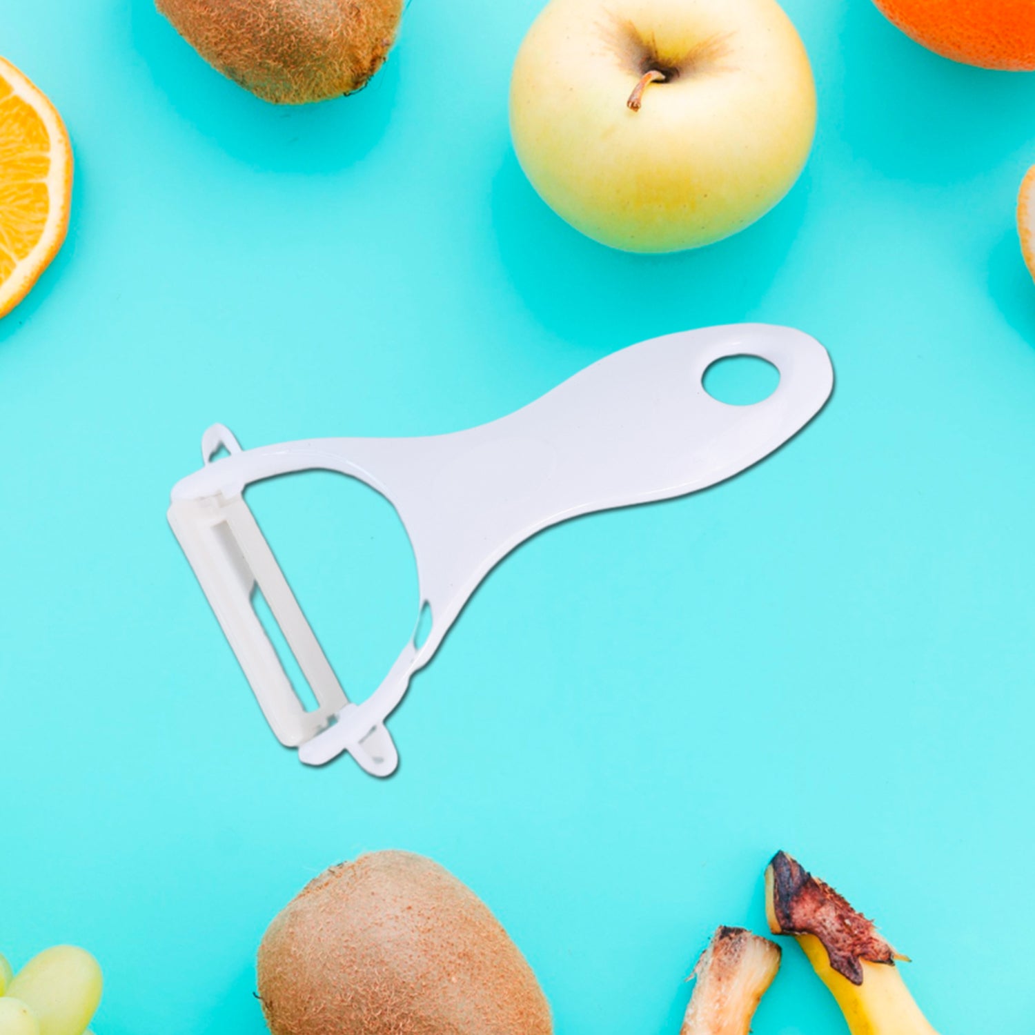 kitchen knife set 6 pc marble-coated stainless steel blades