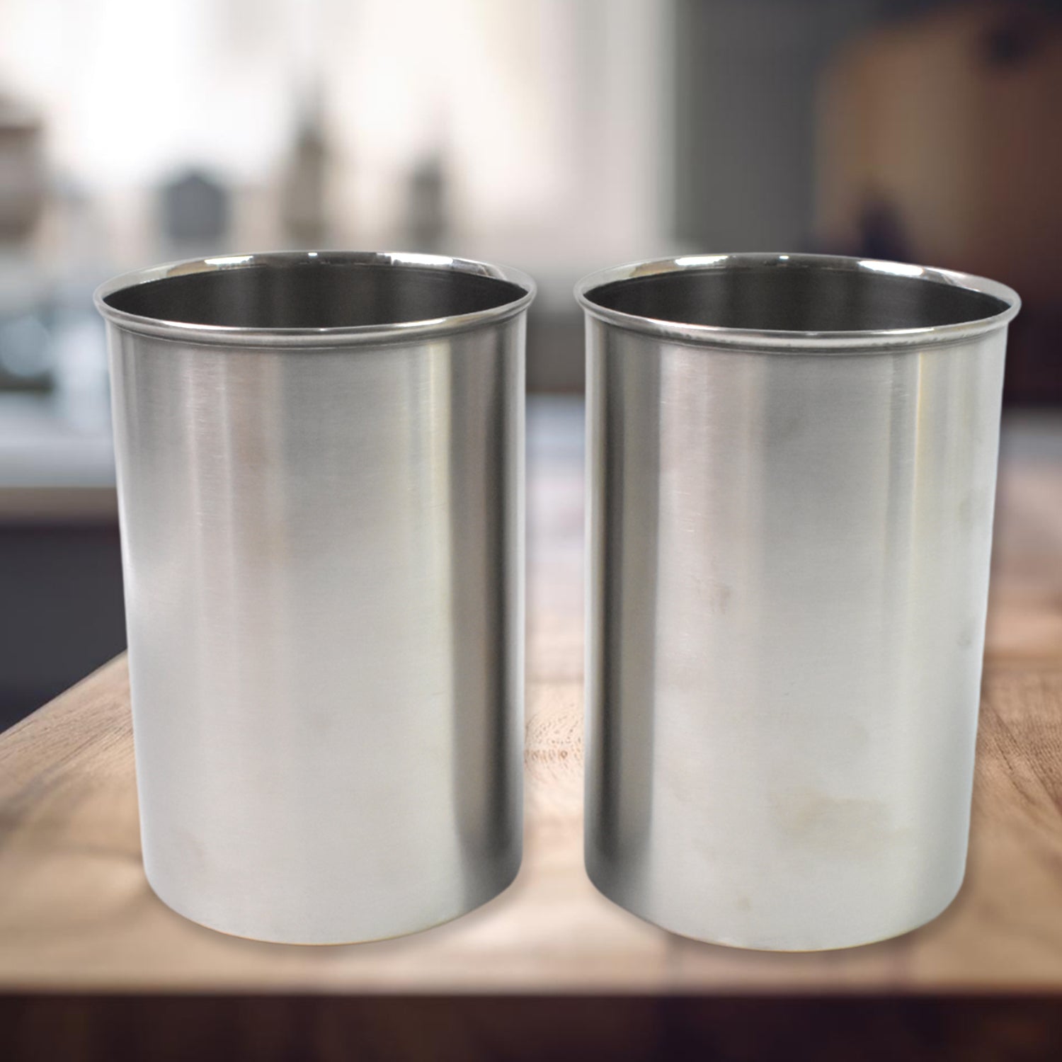 airtight containers 1000 ml with see-through lids for kitchen storage stainless steel pack of 2