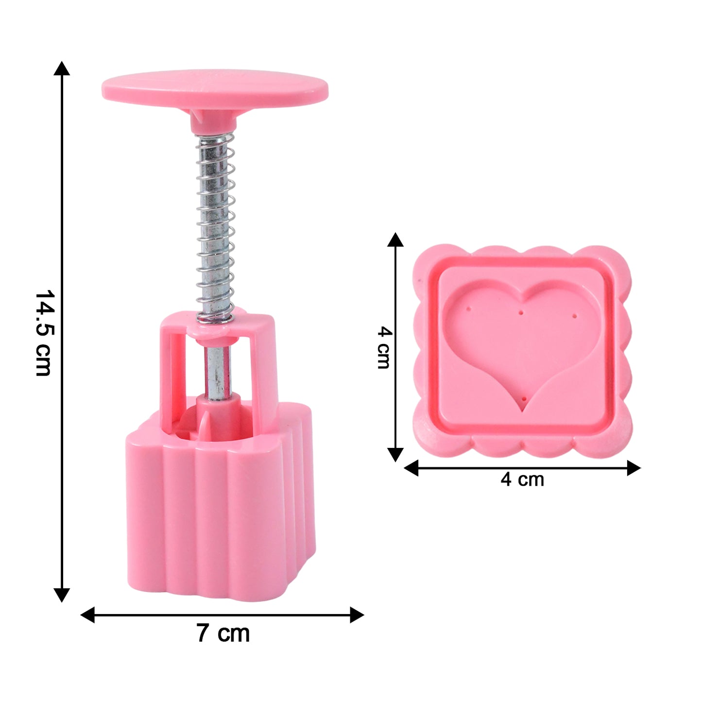 cookie biscuit stamp mold set with press handle food-grade plastic