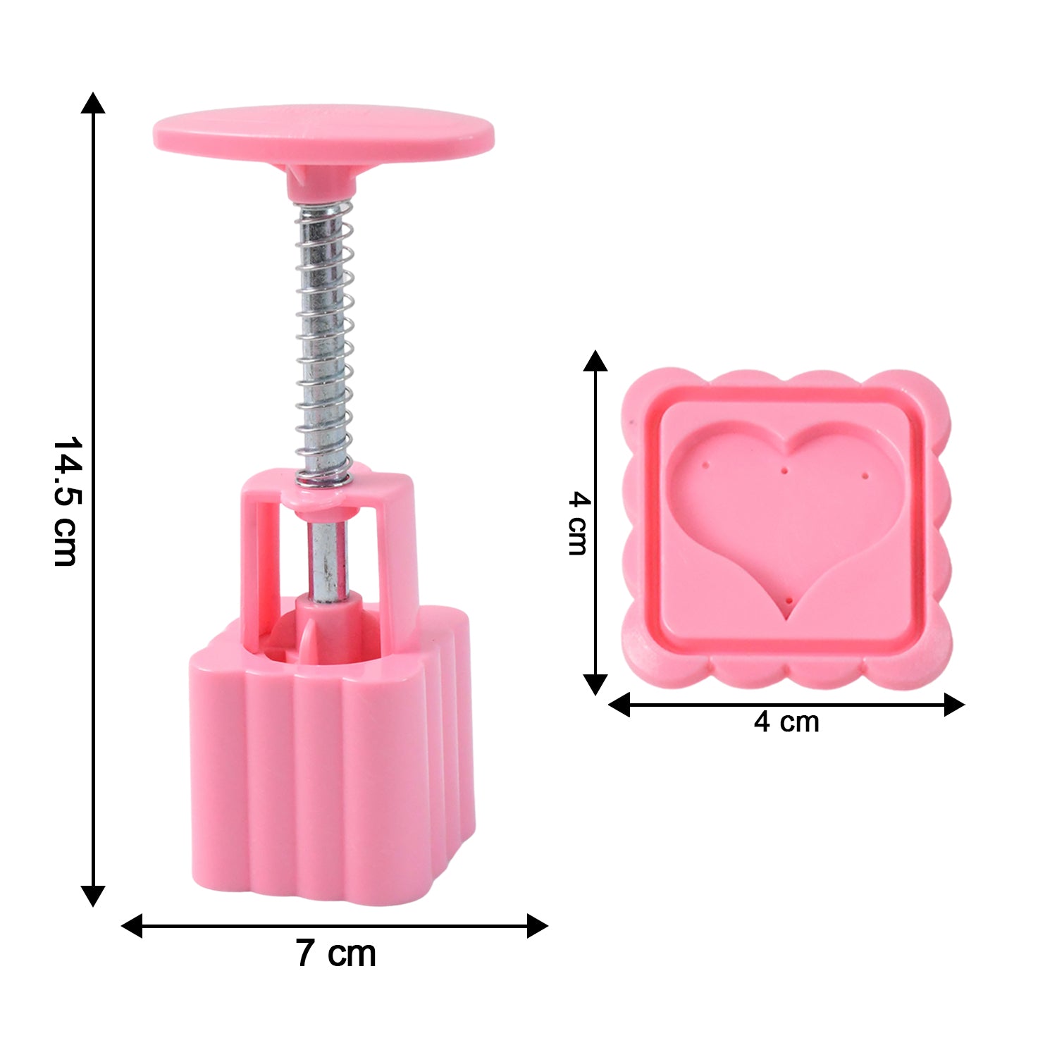 cookie biscuit stamp mold set with press handle food-grade plastic